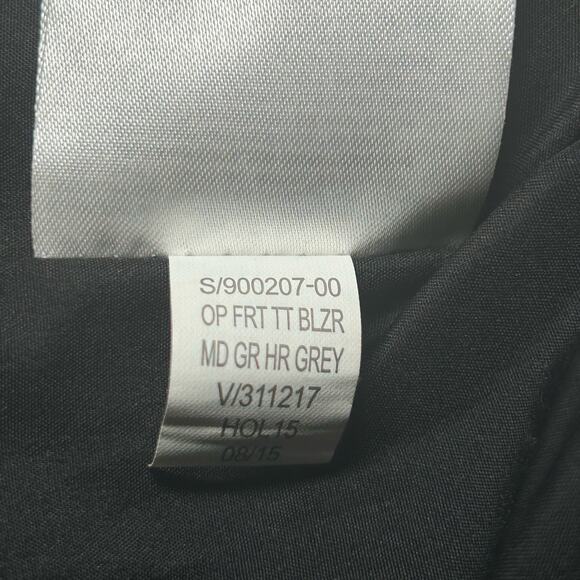 Banana Republic Colorblock Zip Up Jacket Size Large Gray Black Wool Blend - Picture 6 of 10